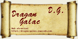 Dragan Galac vizit kartica